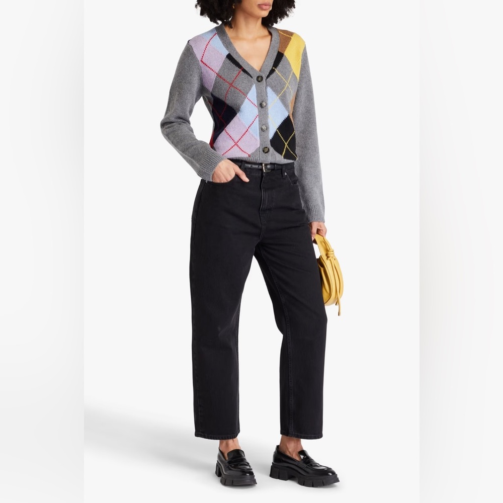 NWT Ganni Cropped Straight Jeans
